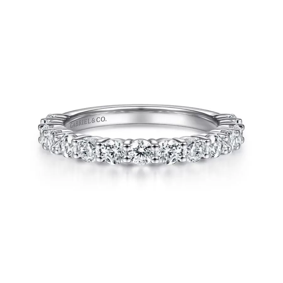 14K White Gold Matching Ladies Wedding Band