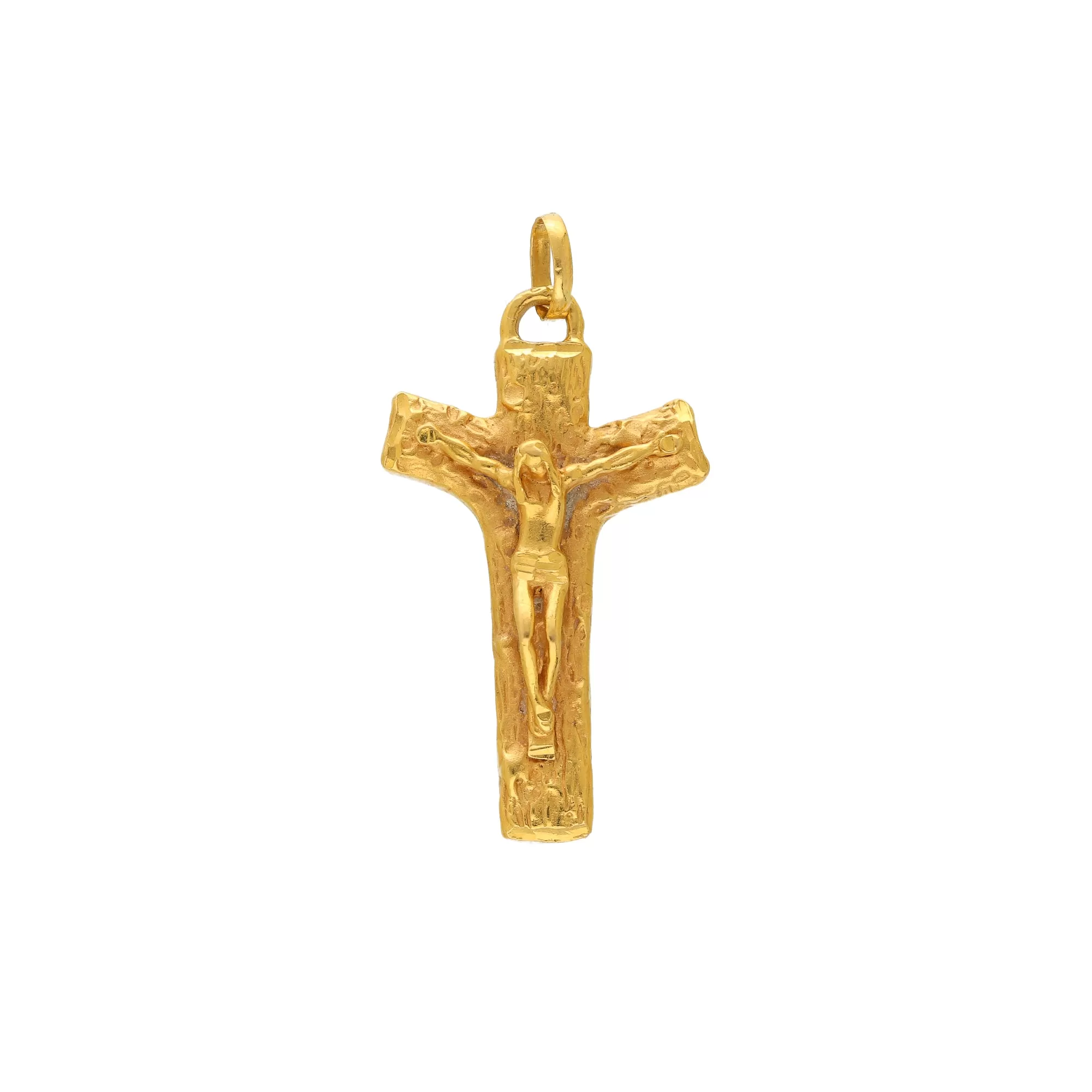 22K Yellow Gold Cross Pendant (6.8gm)