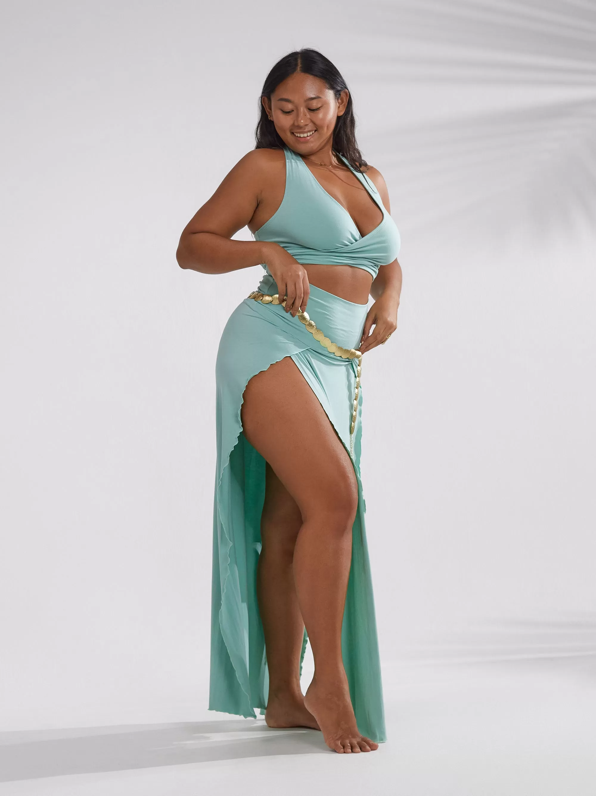 4-Way Serpent Tie Top - Amazonite