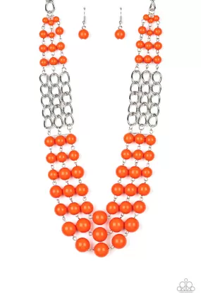 A La Vogue Orange-Necklace