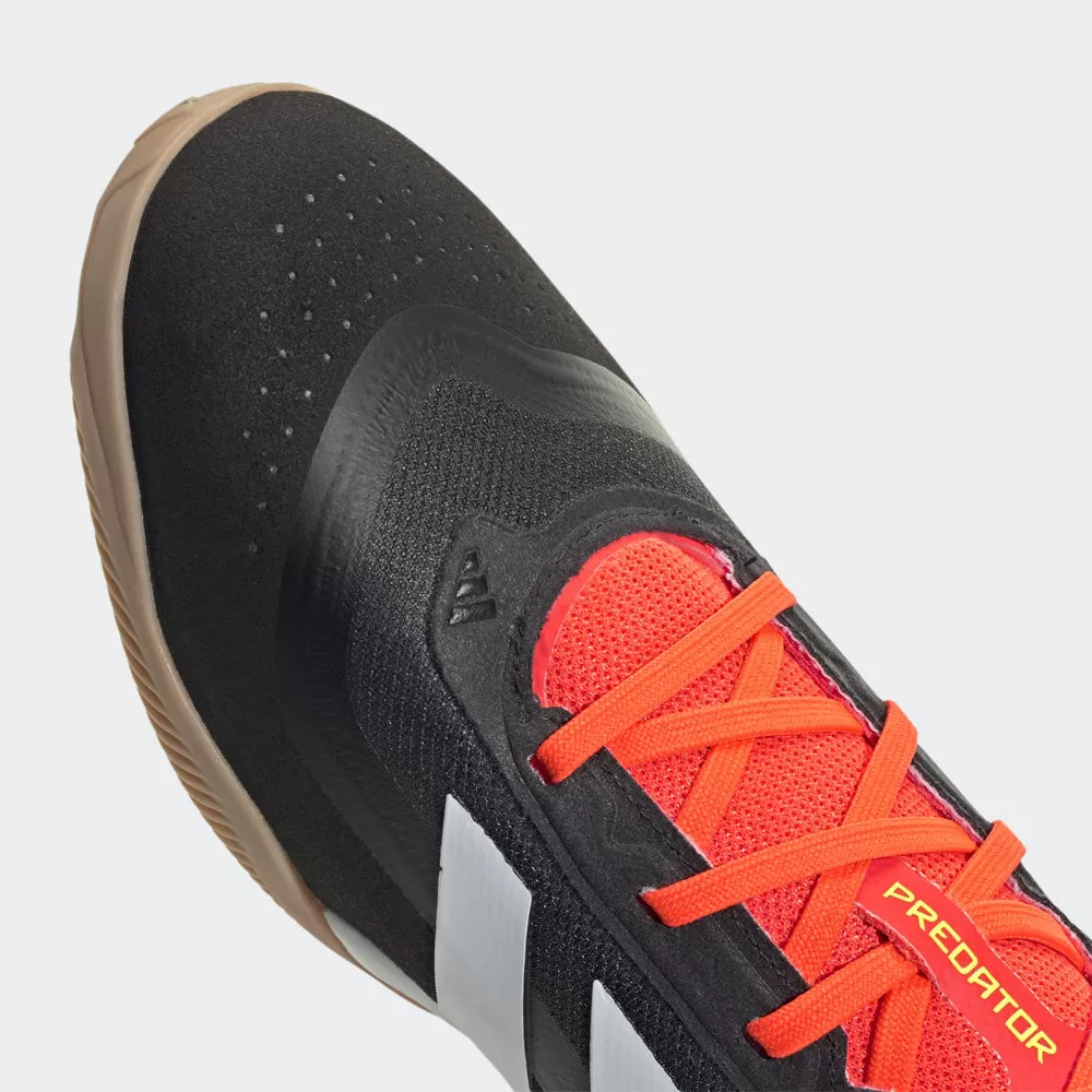 Adidas Predator League Indoor Football Shoes (Black/White/Solar Red)