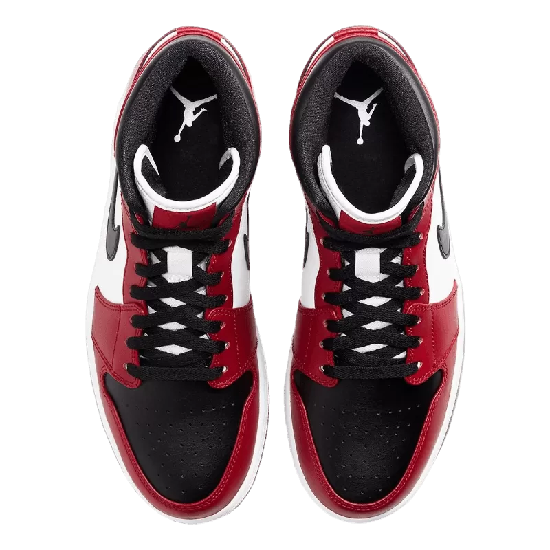 Air Jordan 1 Mid Chicago Black Toe