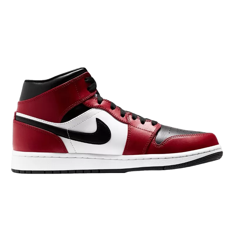 Air Jordan 1 Mid Chicago Black Toe