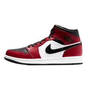 Air Jordan 1 Mid Chicago Black Toe