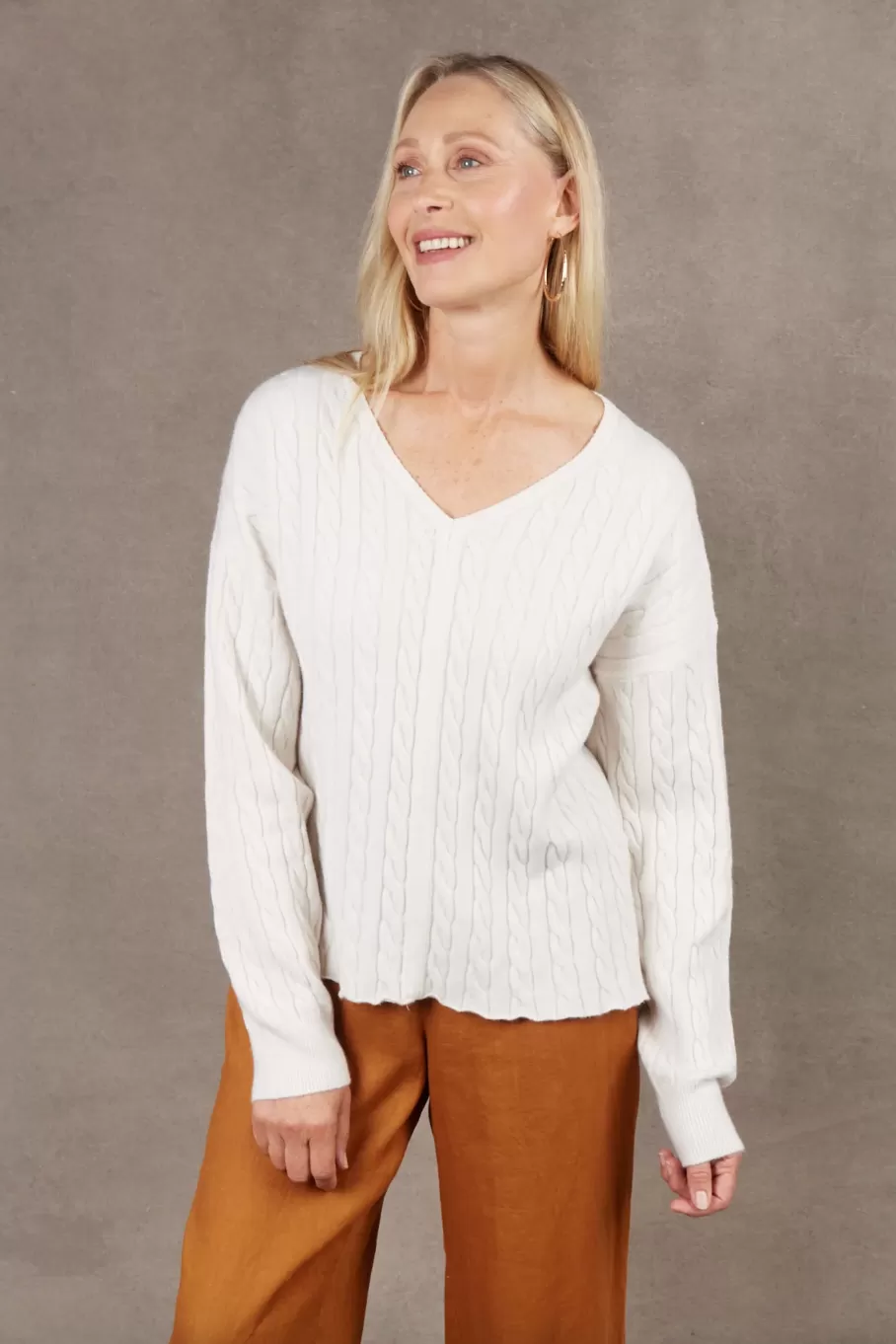 Alawa Cable Knit, Malt