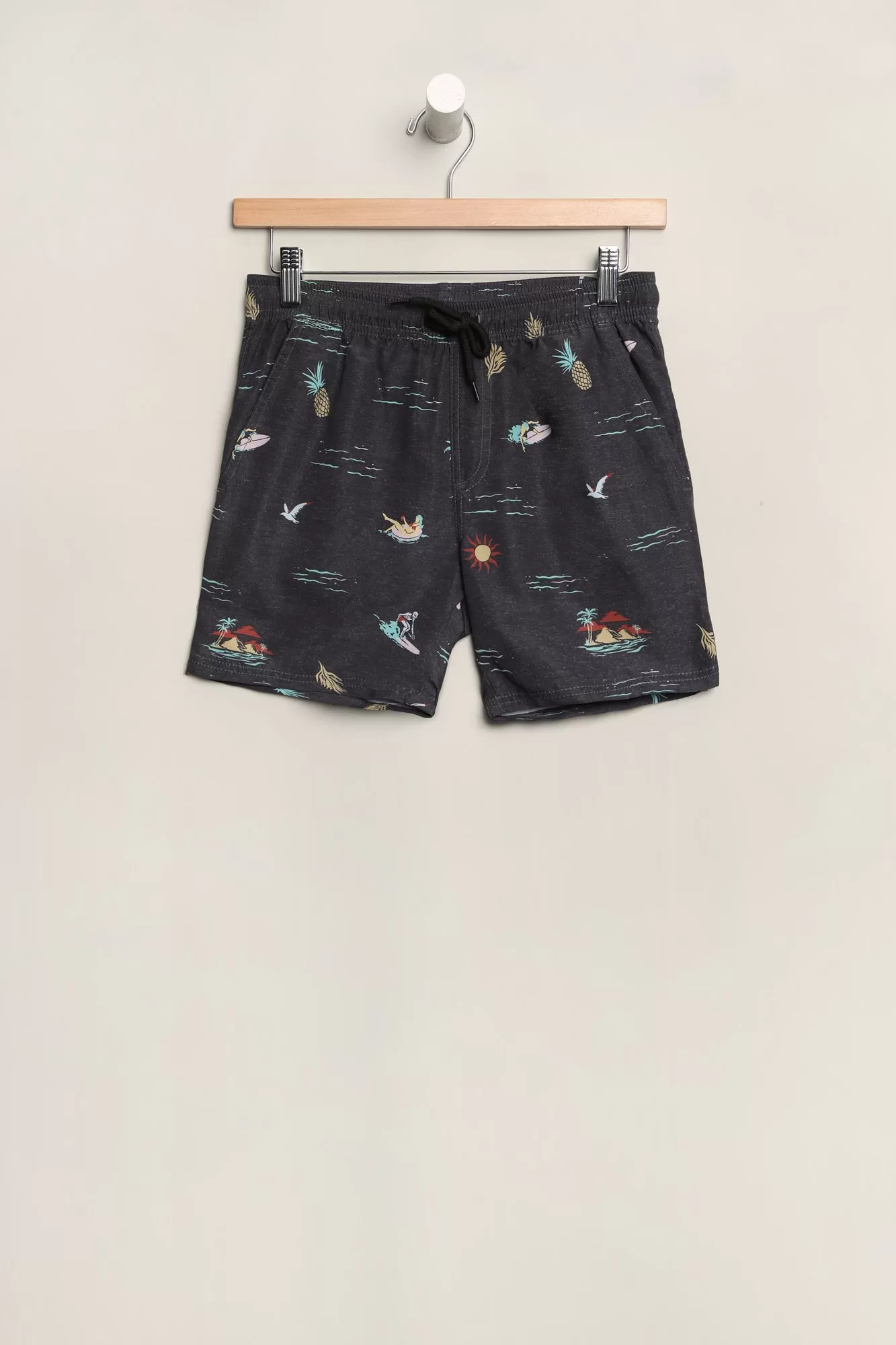 Amnesia Youth Printed Beach Shorts