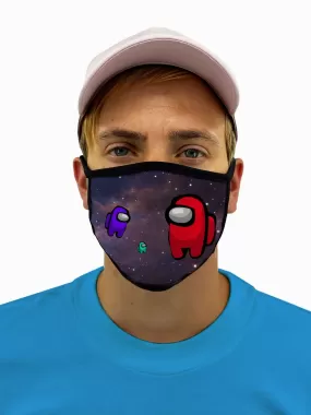 Among Us Face Mask With Filter Pocket