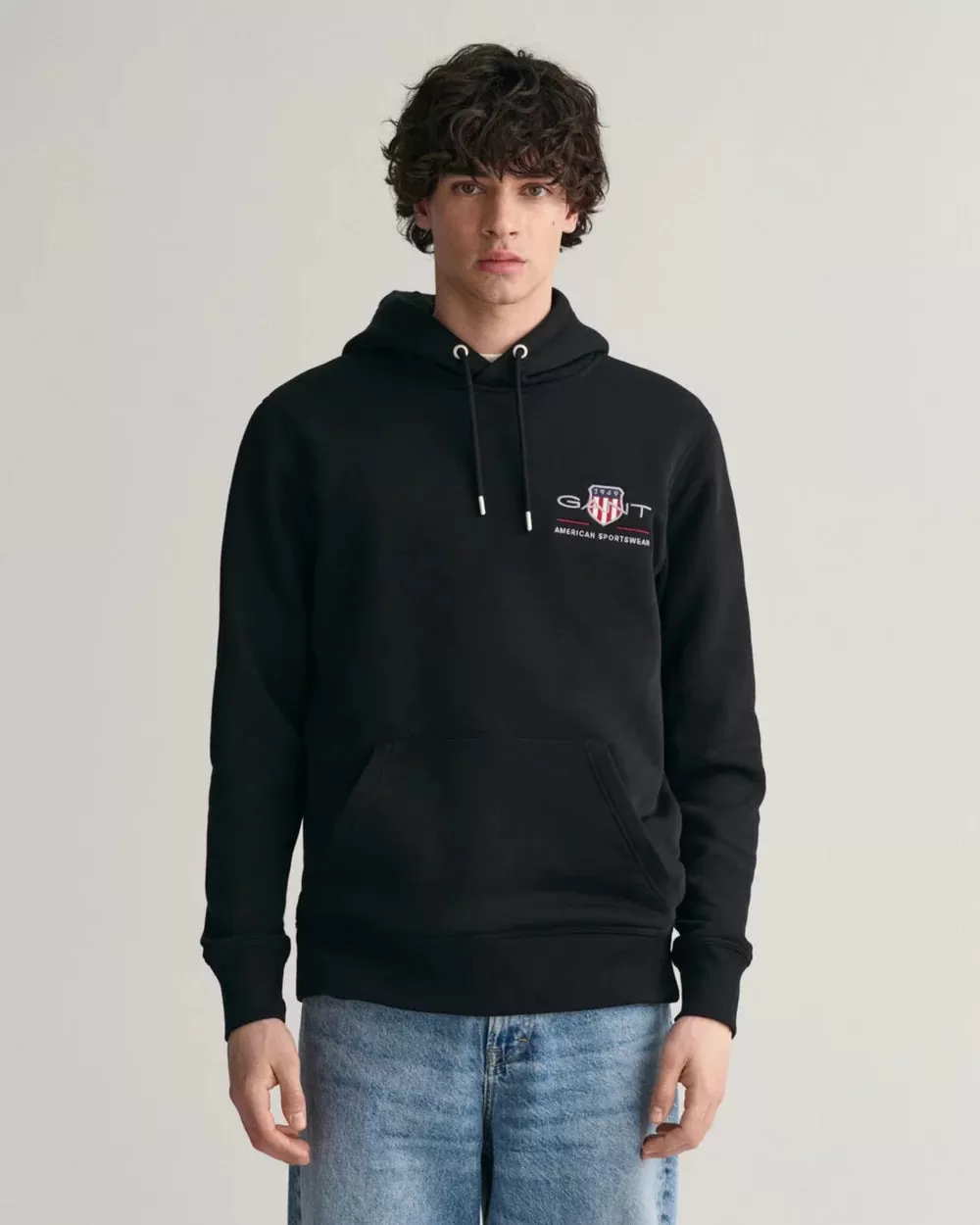 Archive Shield Hoodie - Black