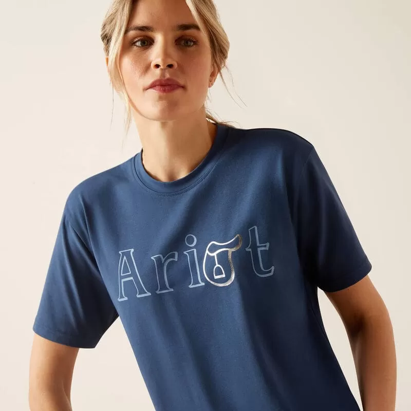 Ariat Ladies Boyfriend T Shirt Dark Denim