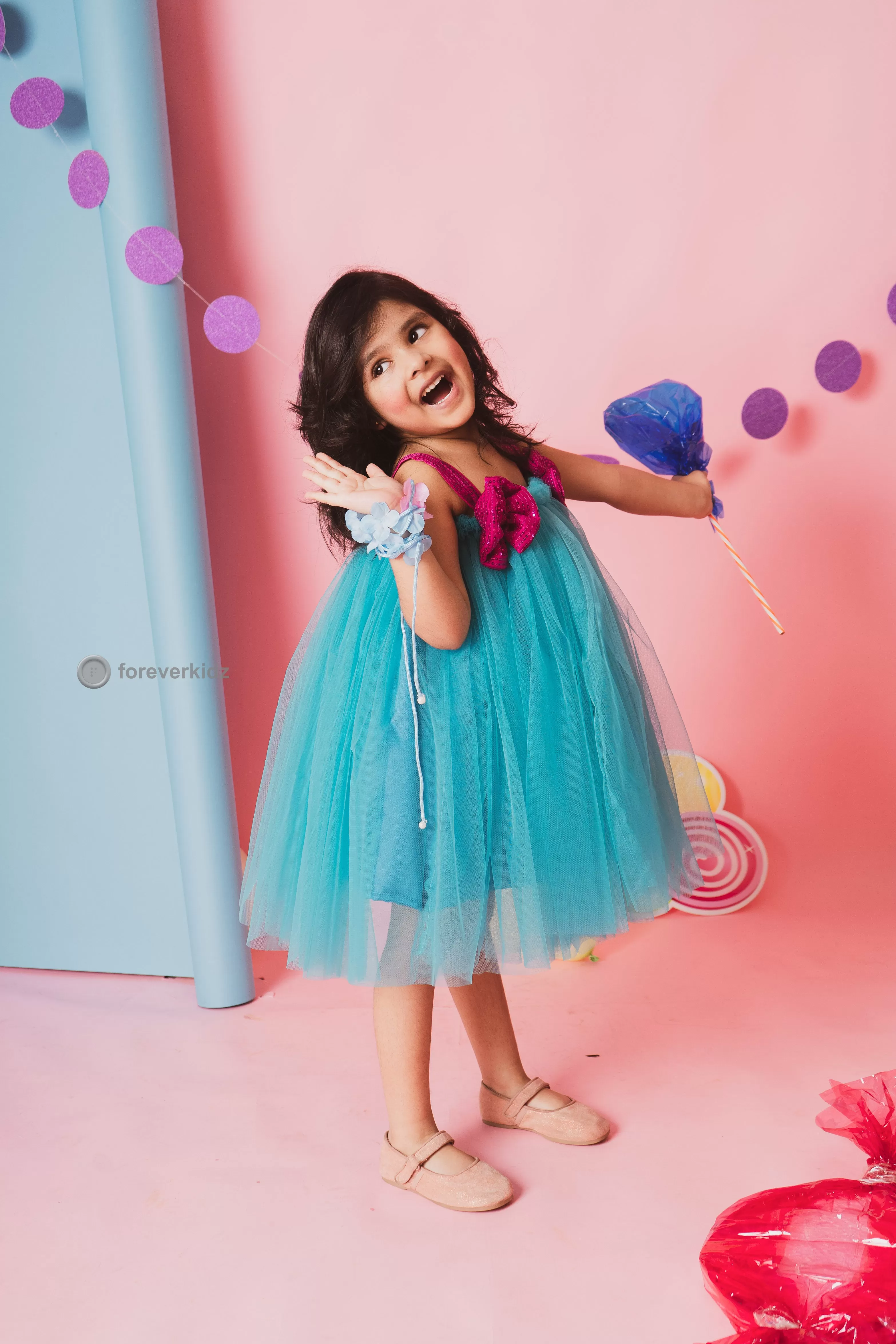 Berry Blue Tutu Dress