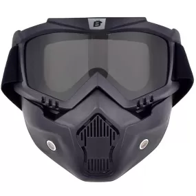 Birdz Eyewear - Skylark Padded  Smoked Goggles with Facemask