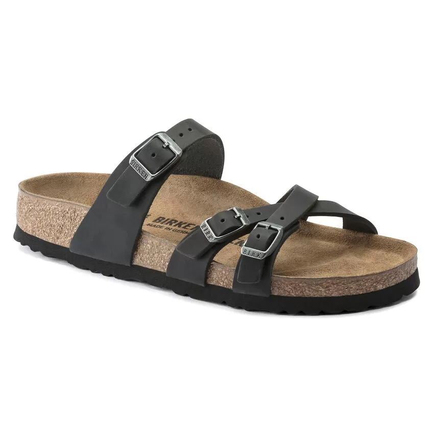 Birkenstock Franca full grain oiled leather r1021112 black