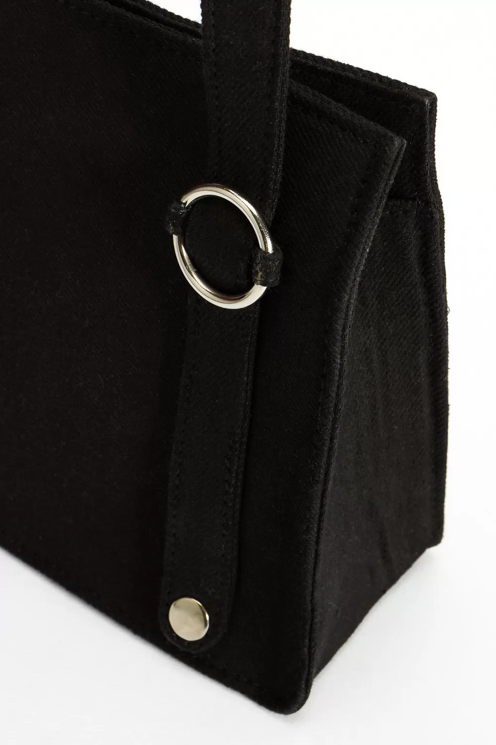 Black Square Wrist Bag