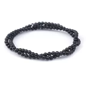 Black Tourmaline 3mm Round AA Grade - 15-16 Inch