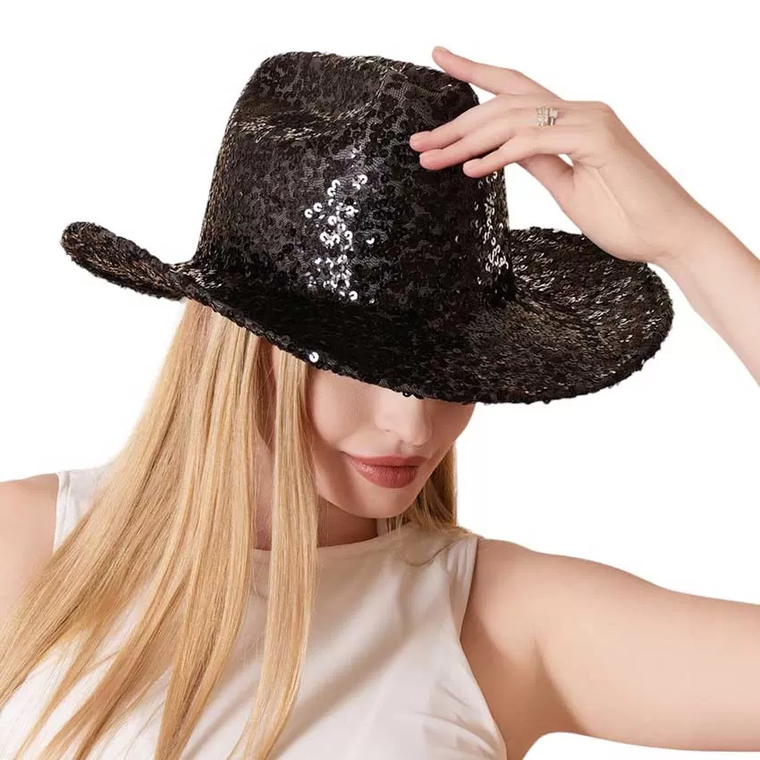 Bling Sequin Cowboy Western Hat