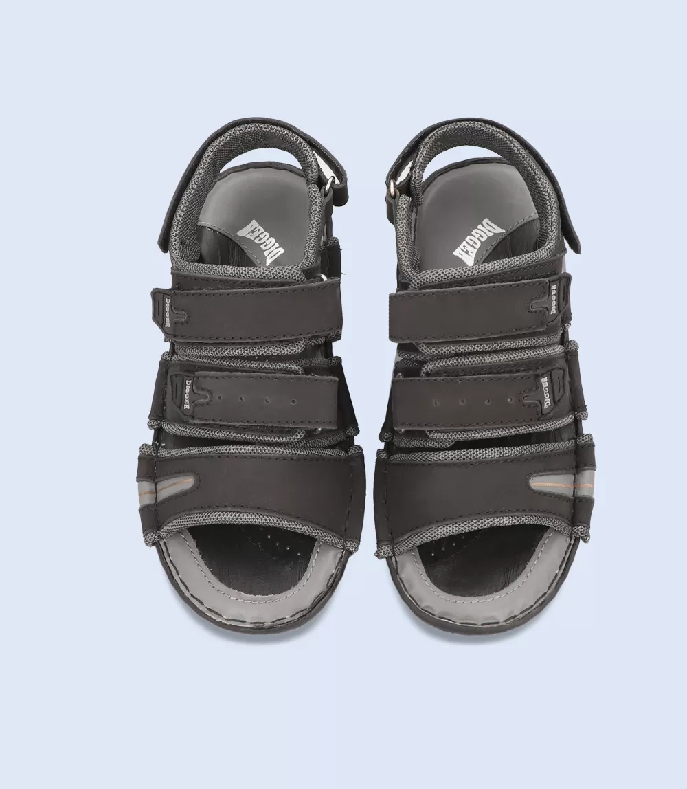 BM4402-BLACK-GREY-Men Sandal