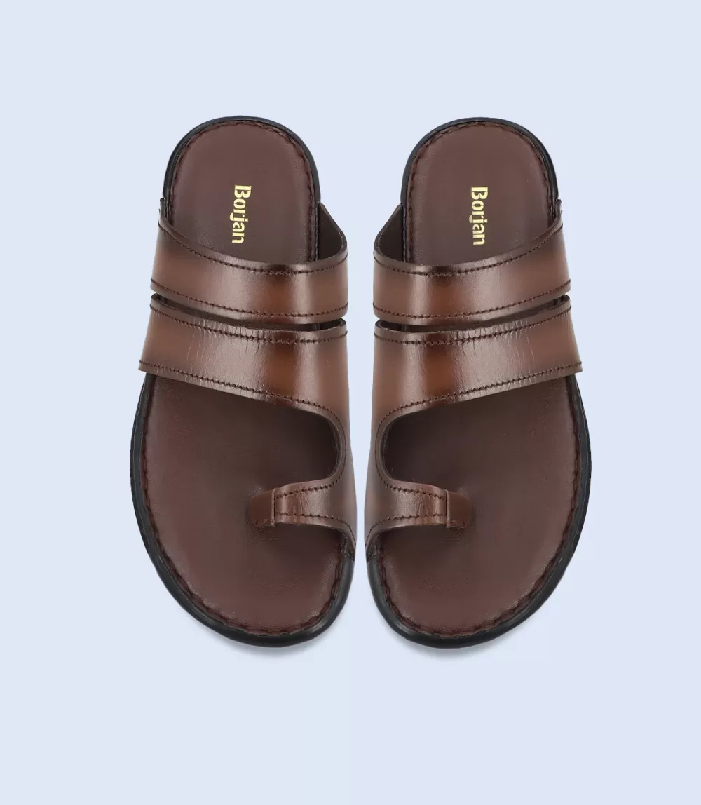 BM5486-BROWN-Men Chappals