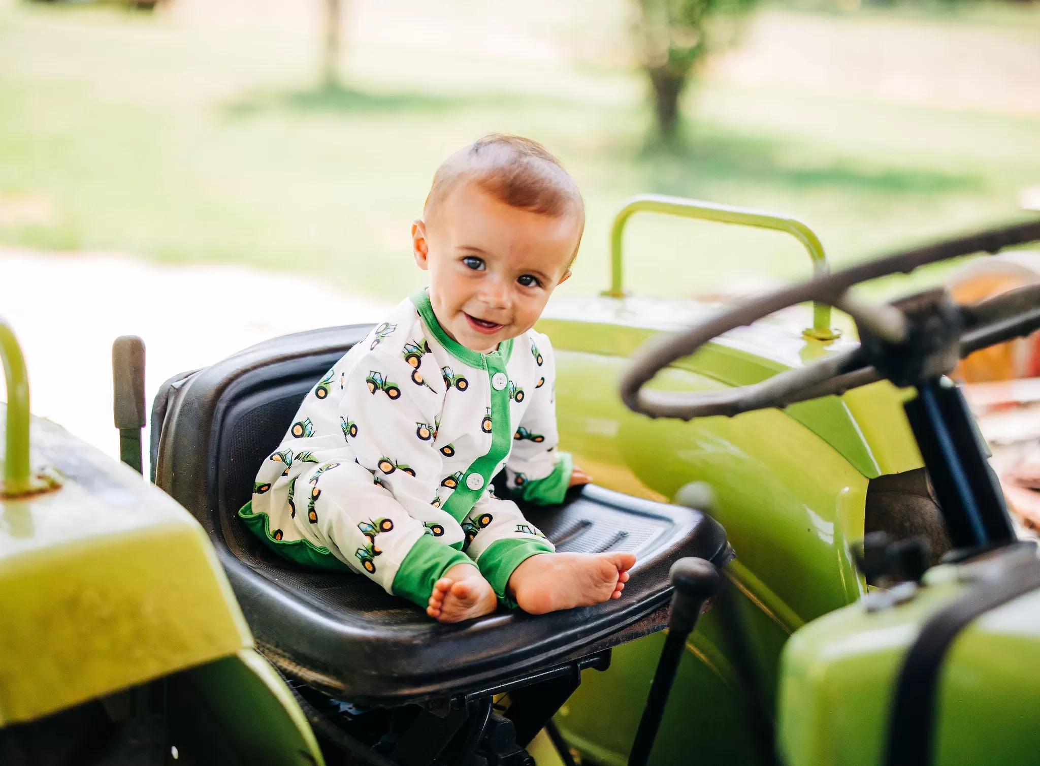 Buttflap Pajamas - Tractors