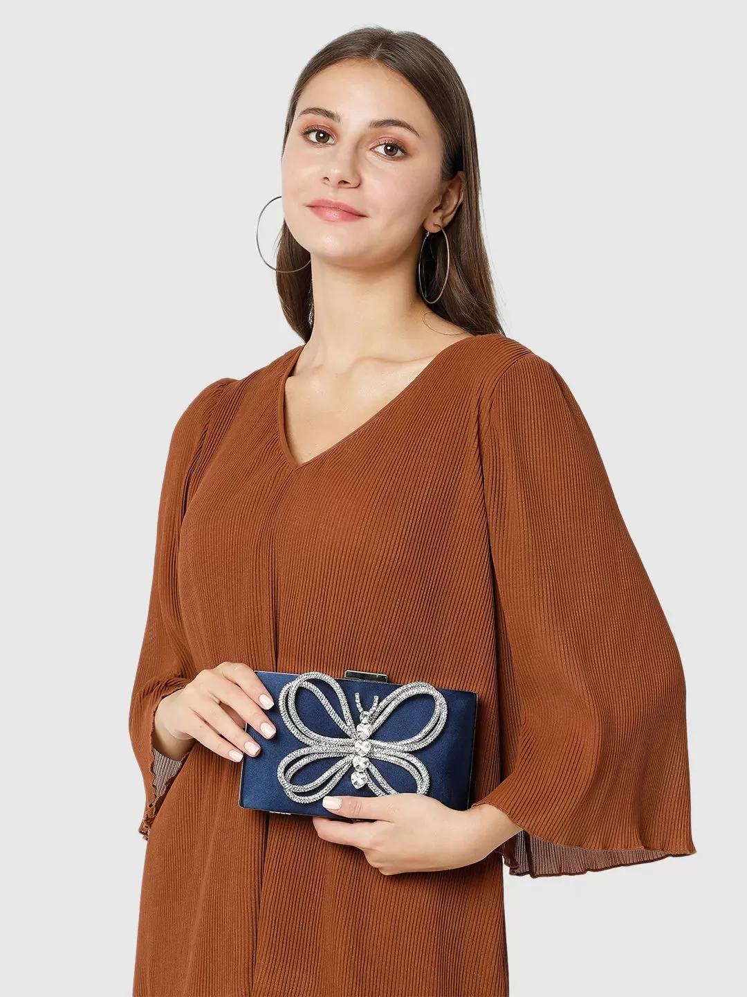 Caprese Ella Clutch Medium Blue