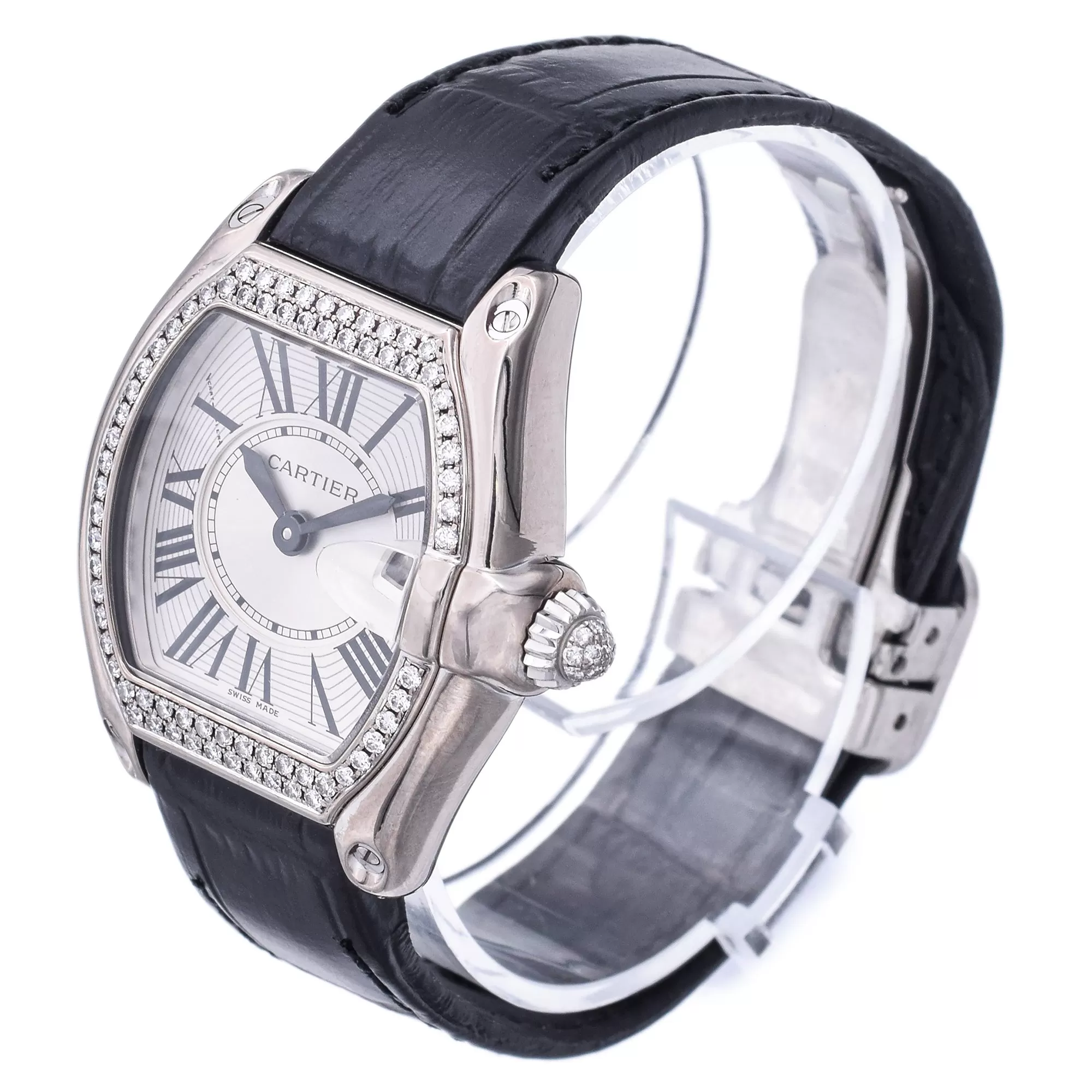 Cartier Roadster 2723 Diamond 18K White Gold Quartz Women's Watch