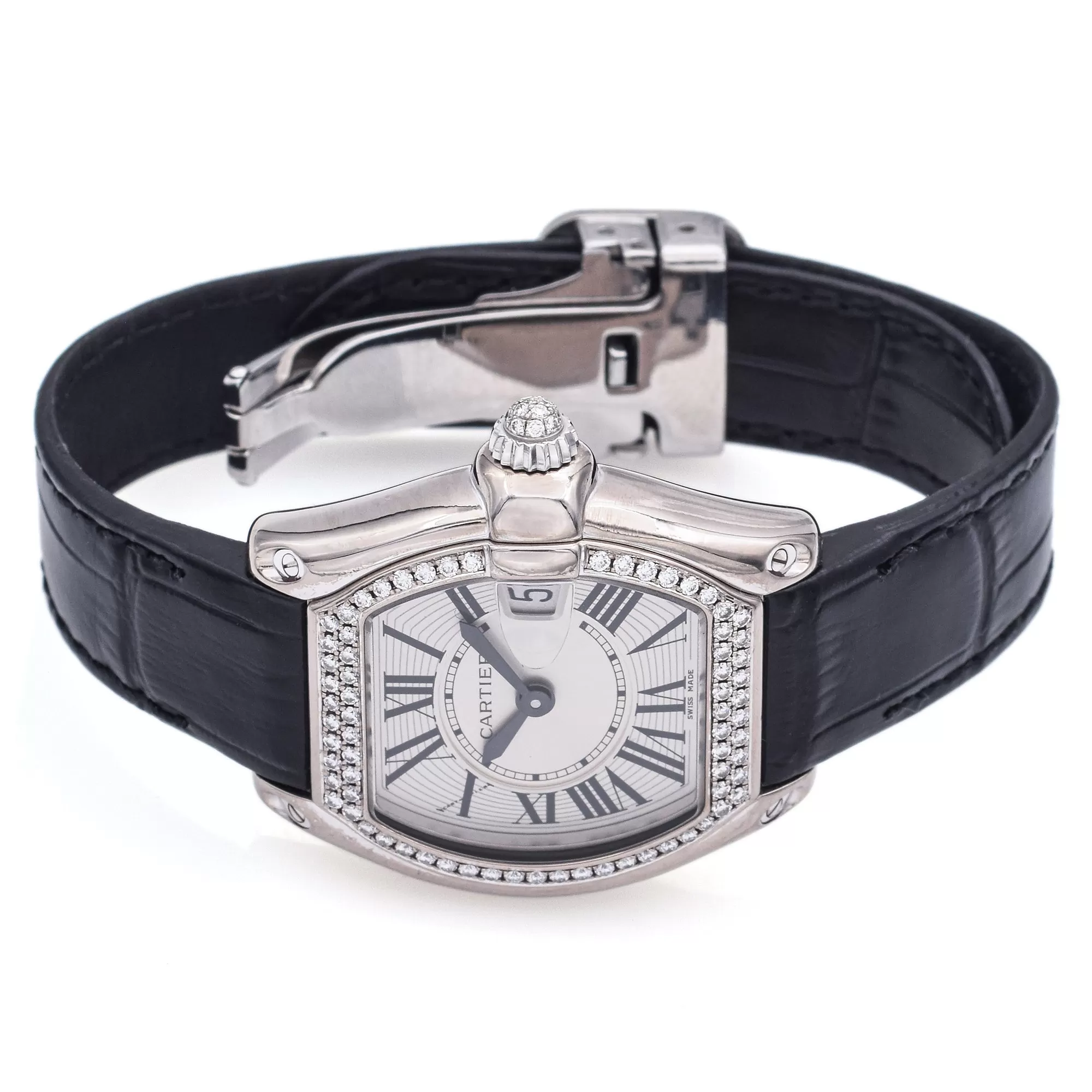 Cartier Roadster 2723 Diamond 18K White Gold Quartz Women's Watch