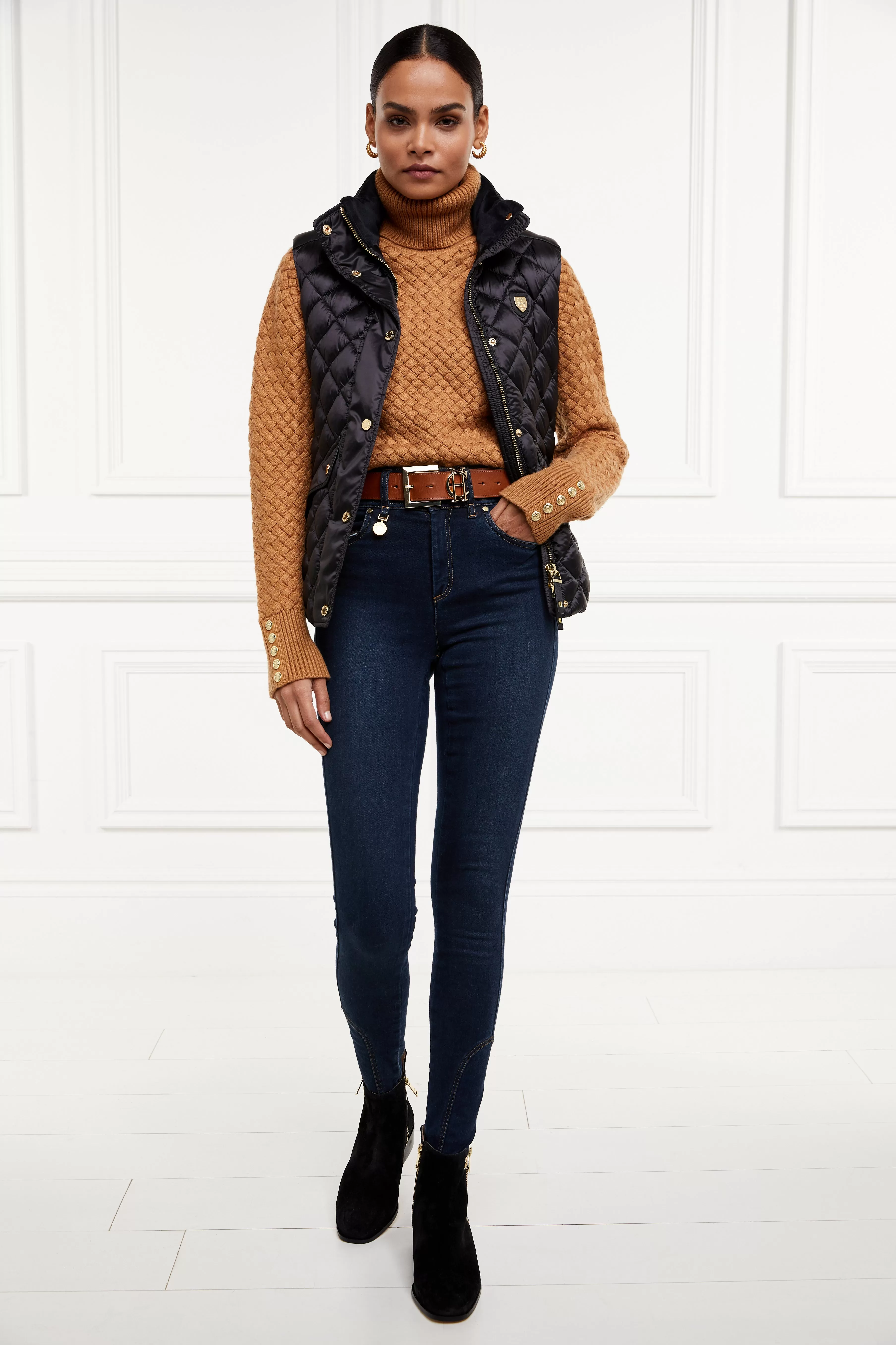 Charlbury Quilted Gilet (Black)