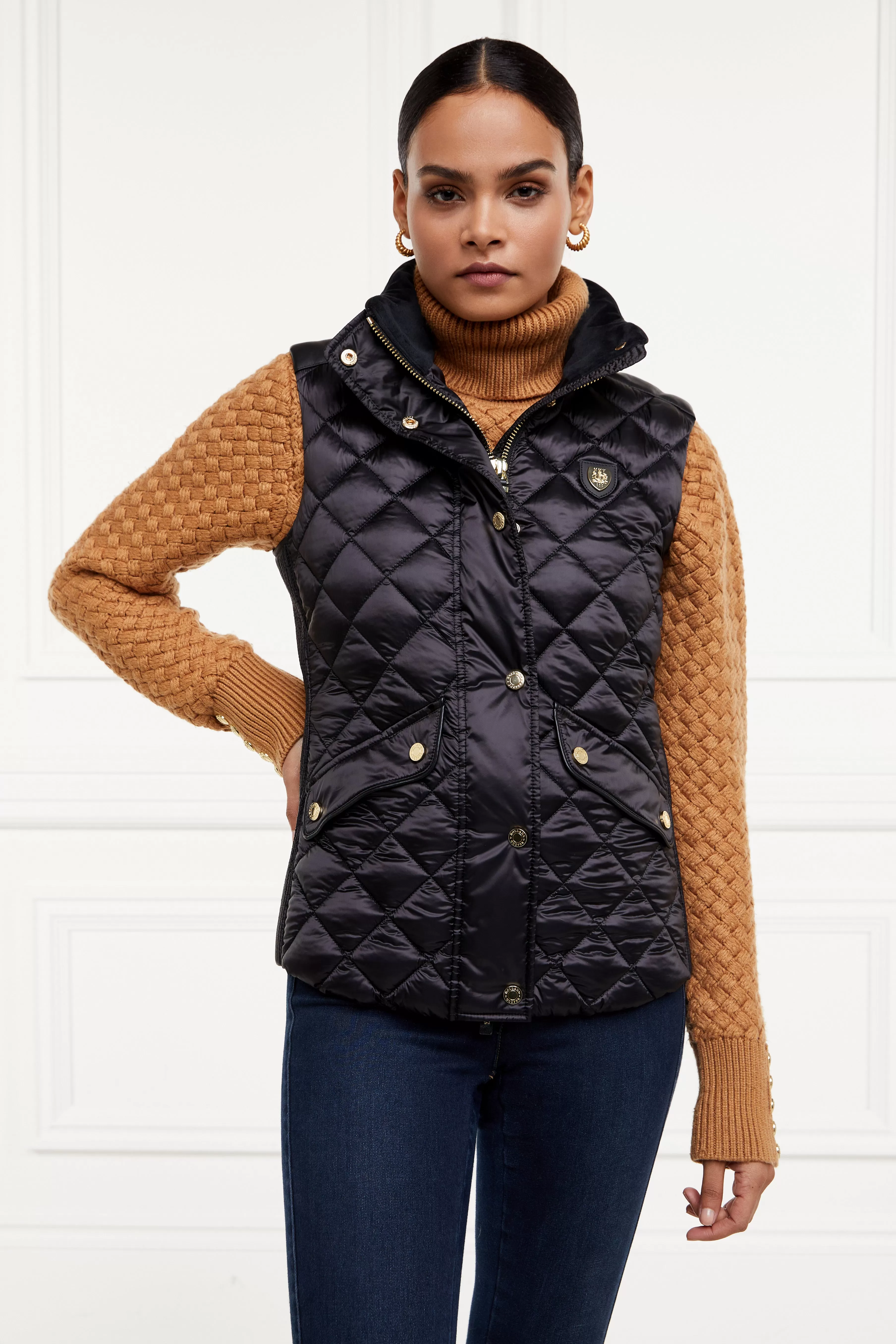 Charlbury Quilted Gilet (Black)