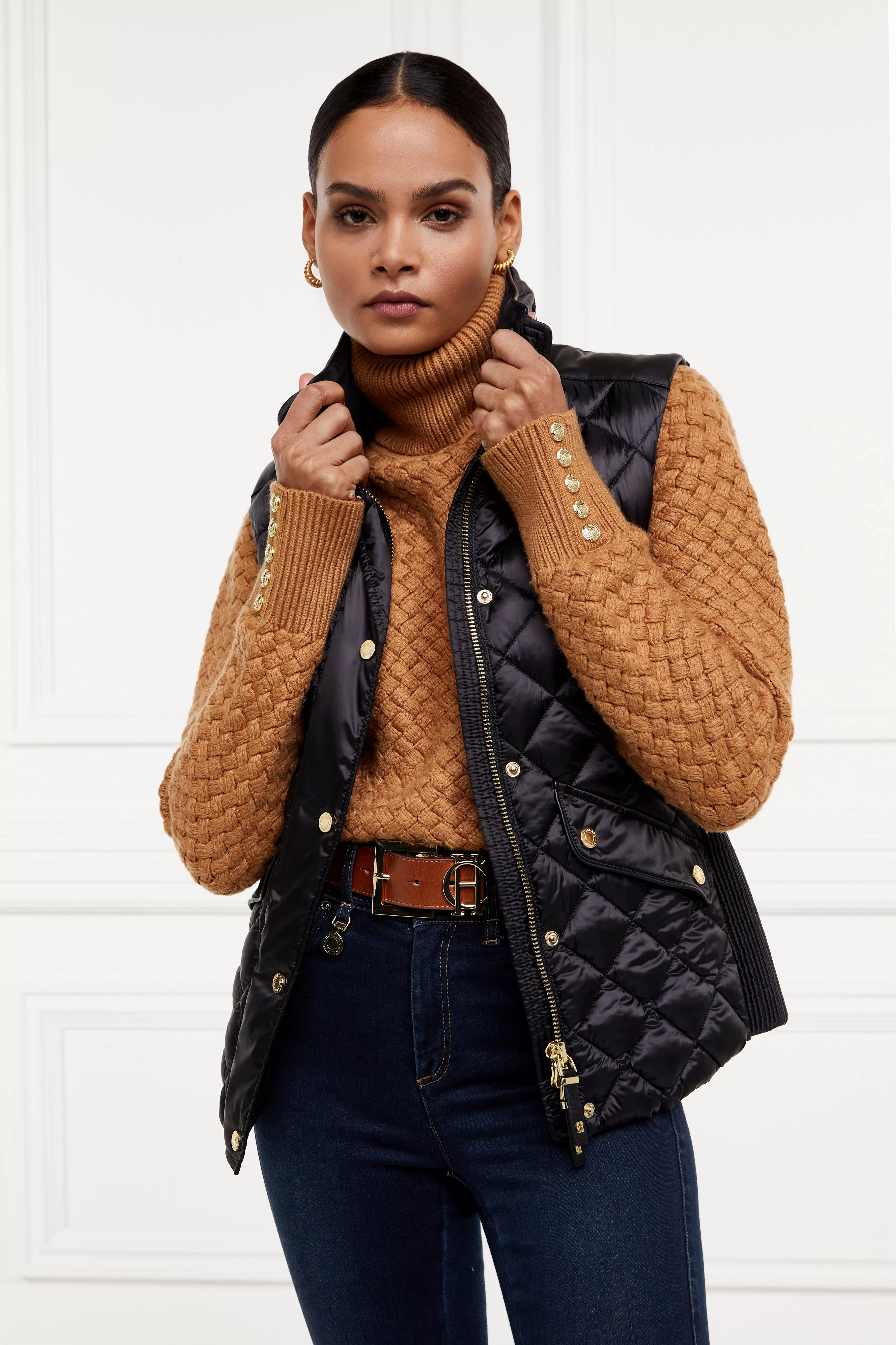 Charlbury Quilted Gilet (Black)