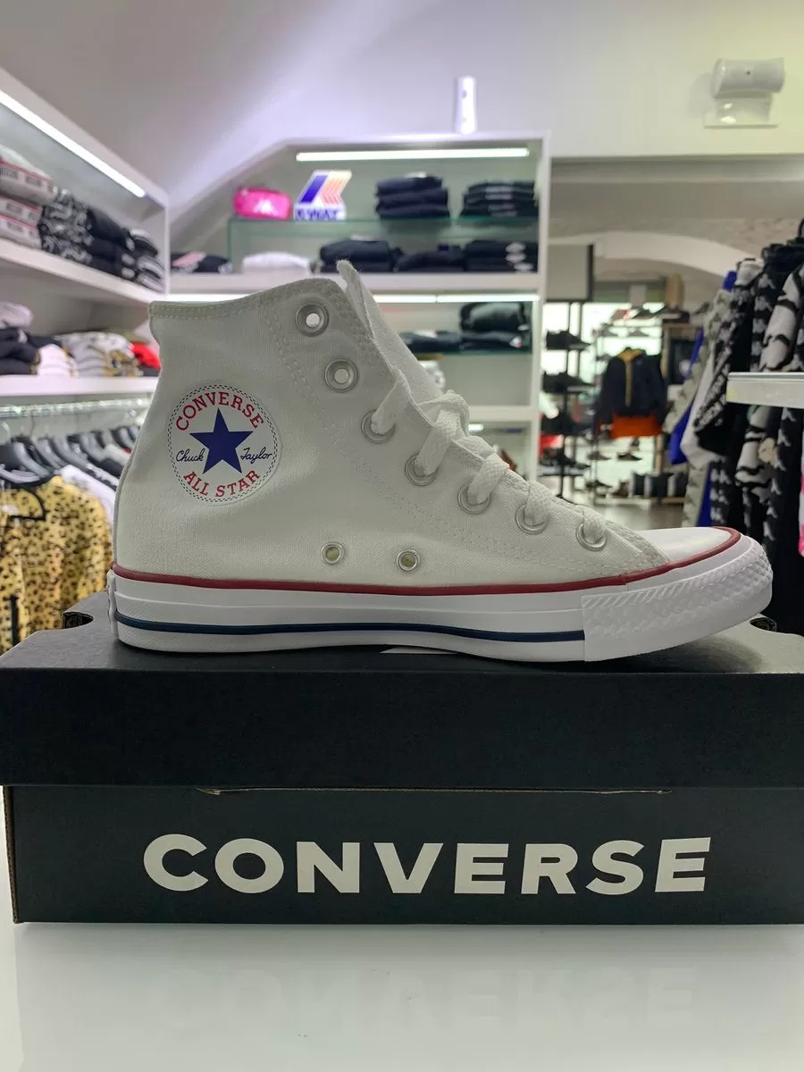 Converse All Star Chuck Taylor Classiche Bianche Alte