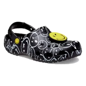 CROCS CLASSIC 2022 SMILEY CLOG-BLACK