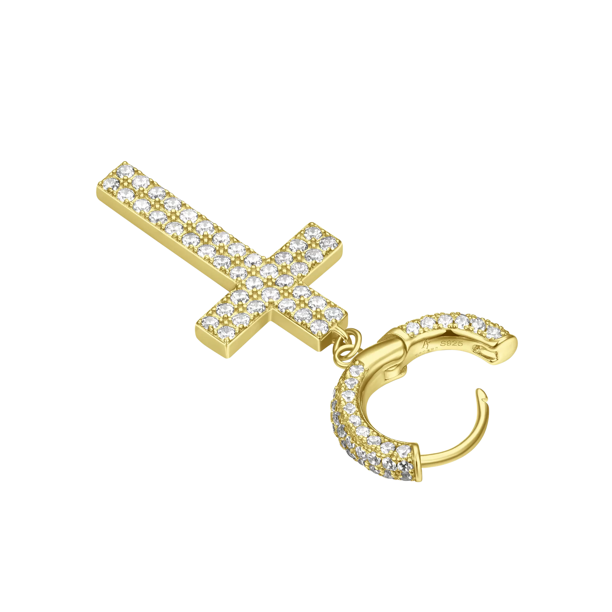 Cross Dangly Earring - Single