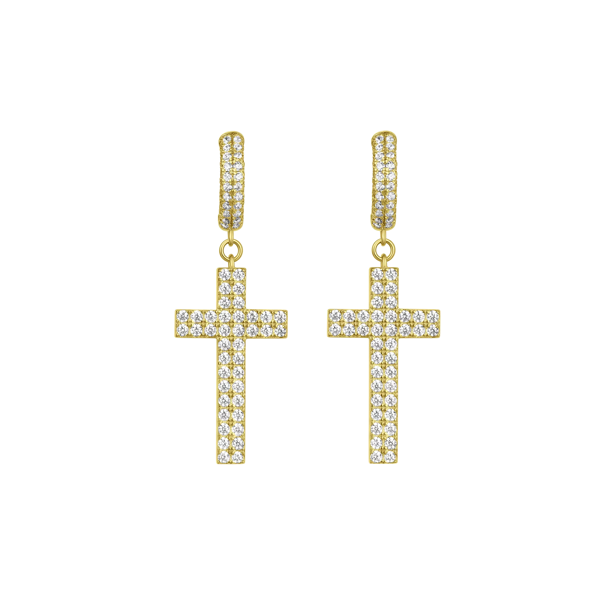 Cross Dangly Earring - Single