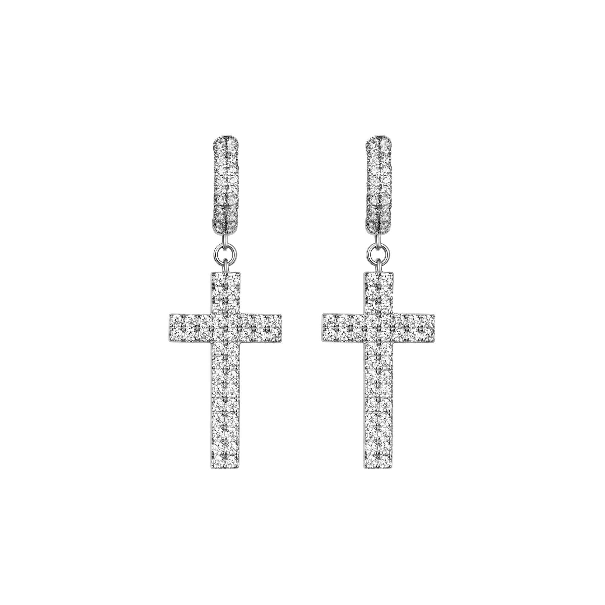 Cross Dangly Earring - Single