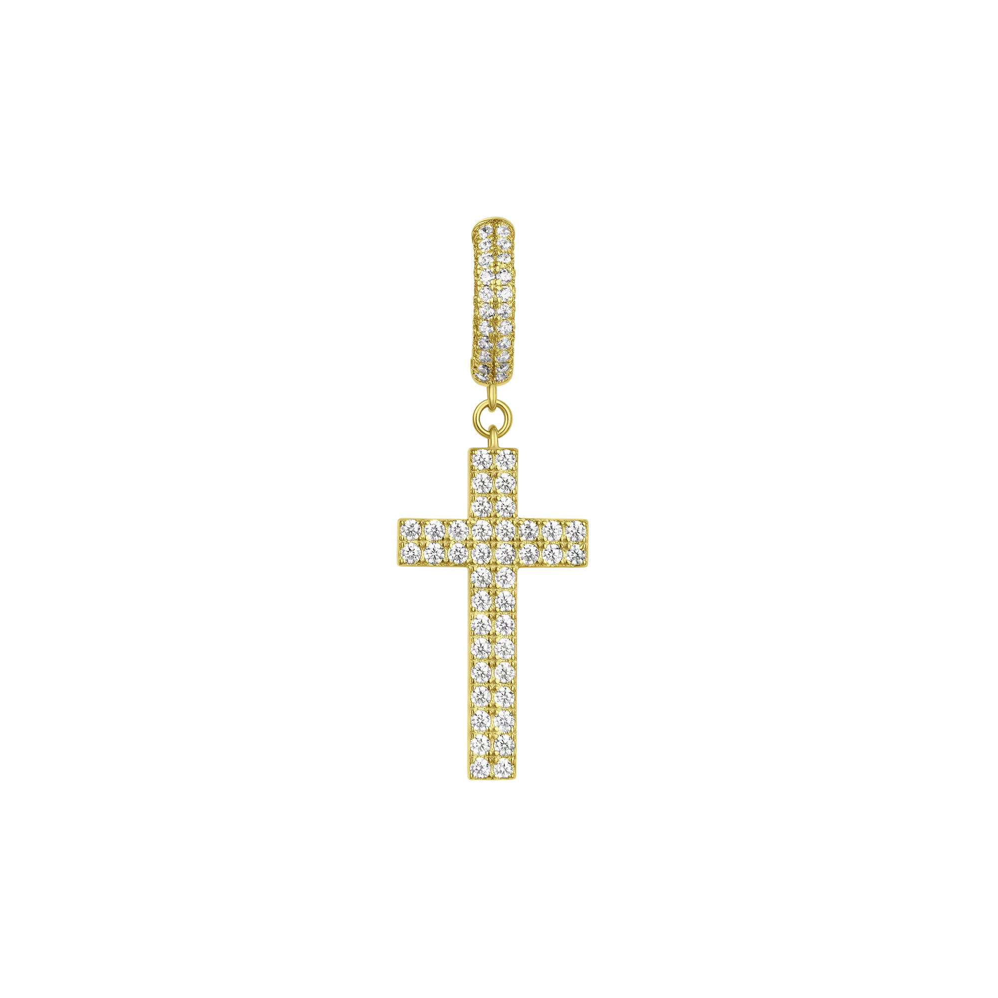 Cross Dangly Earring - Single