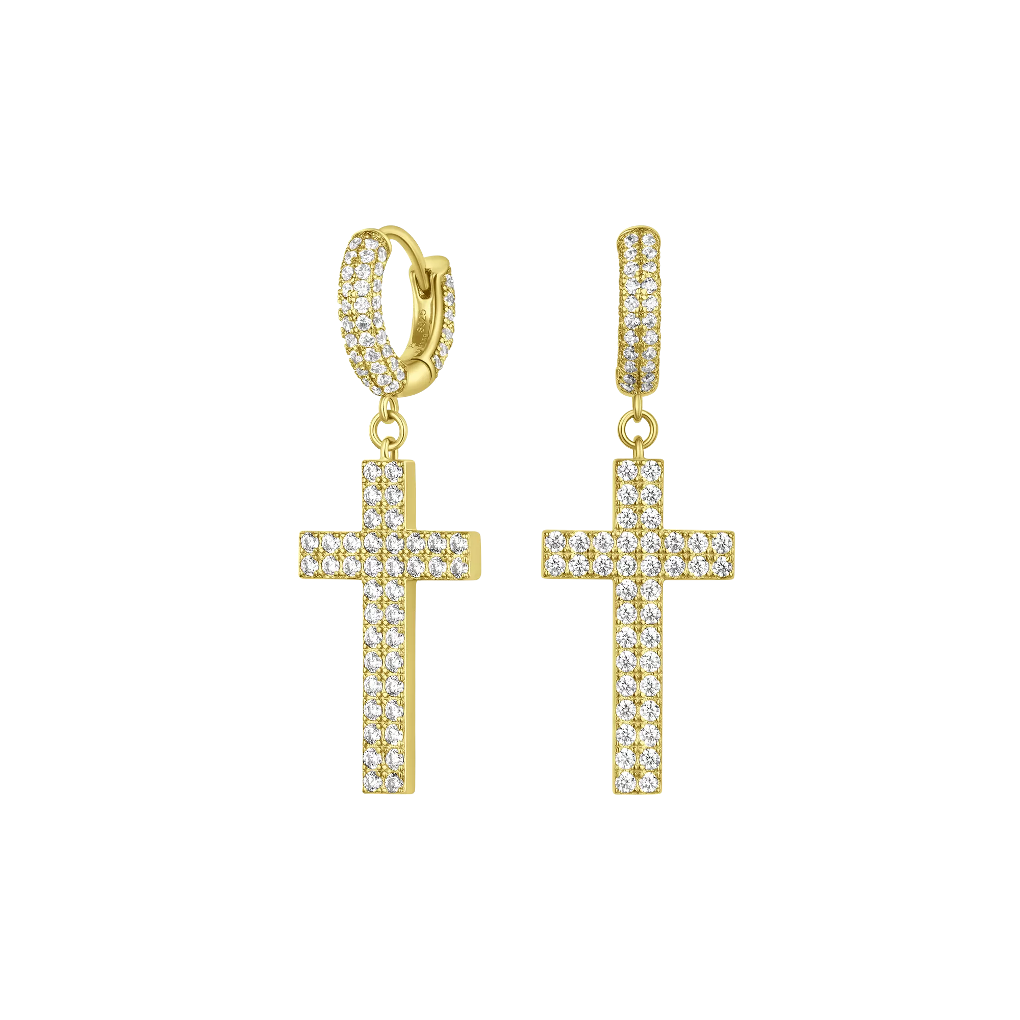 Cross Dangly Earring - Single