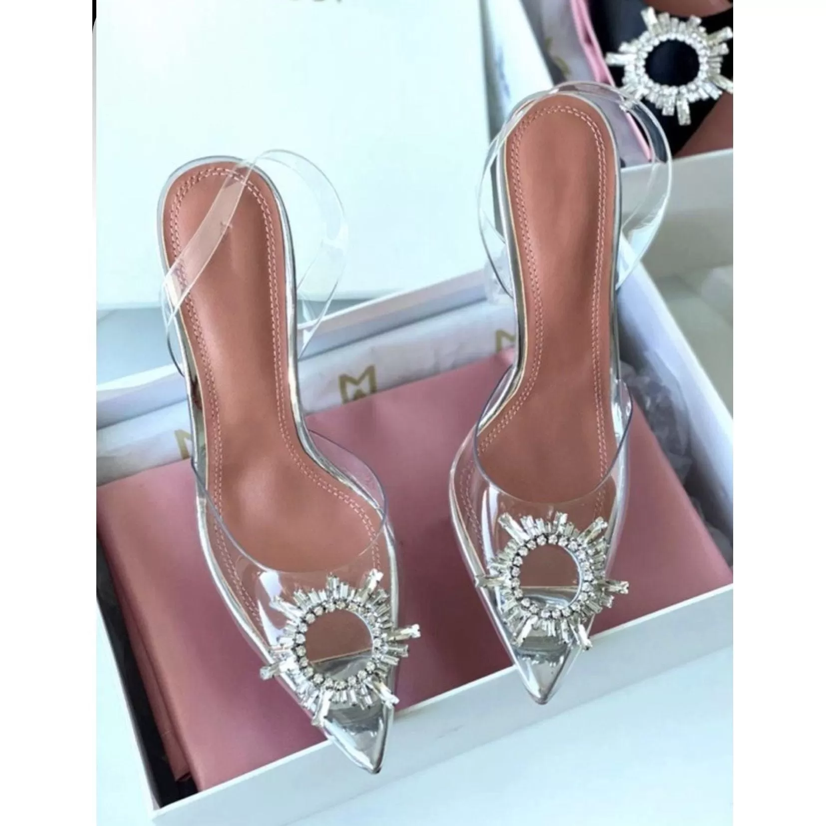 Crystal PVC Heel