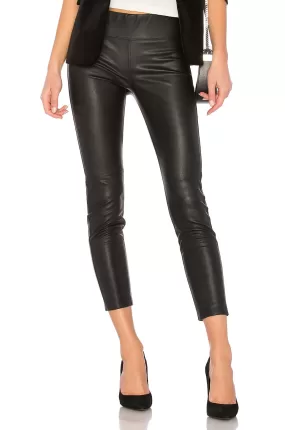 David Lerner Gemma Mid Rise Vegan Leather Leggings