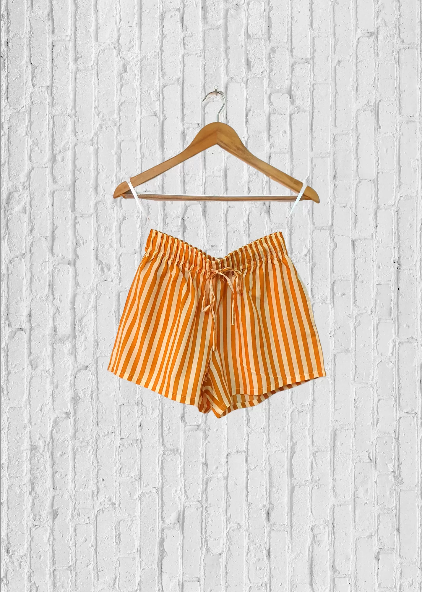 Ela Shorts - Mustard Stripes