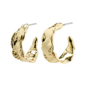 Elara Gold Plated Hoops