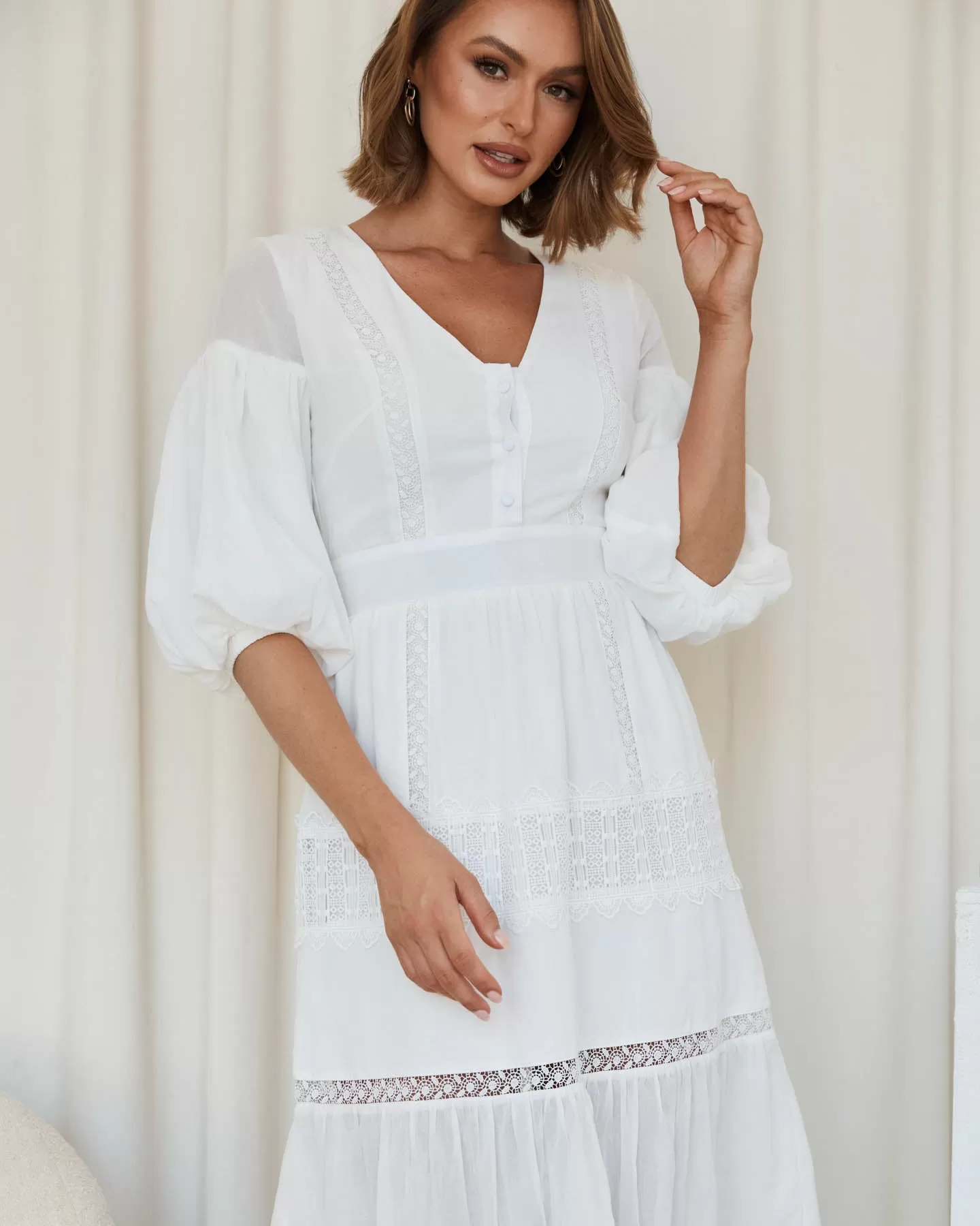 Emmalee Dress - White