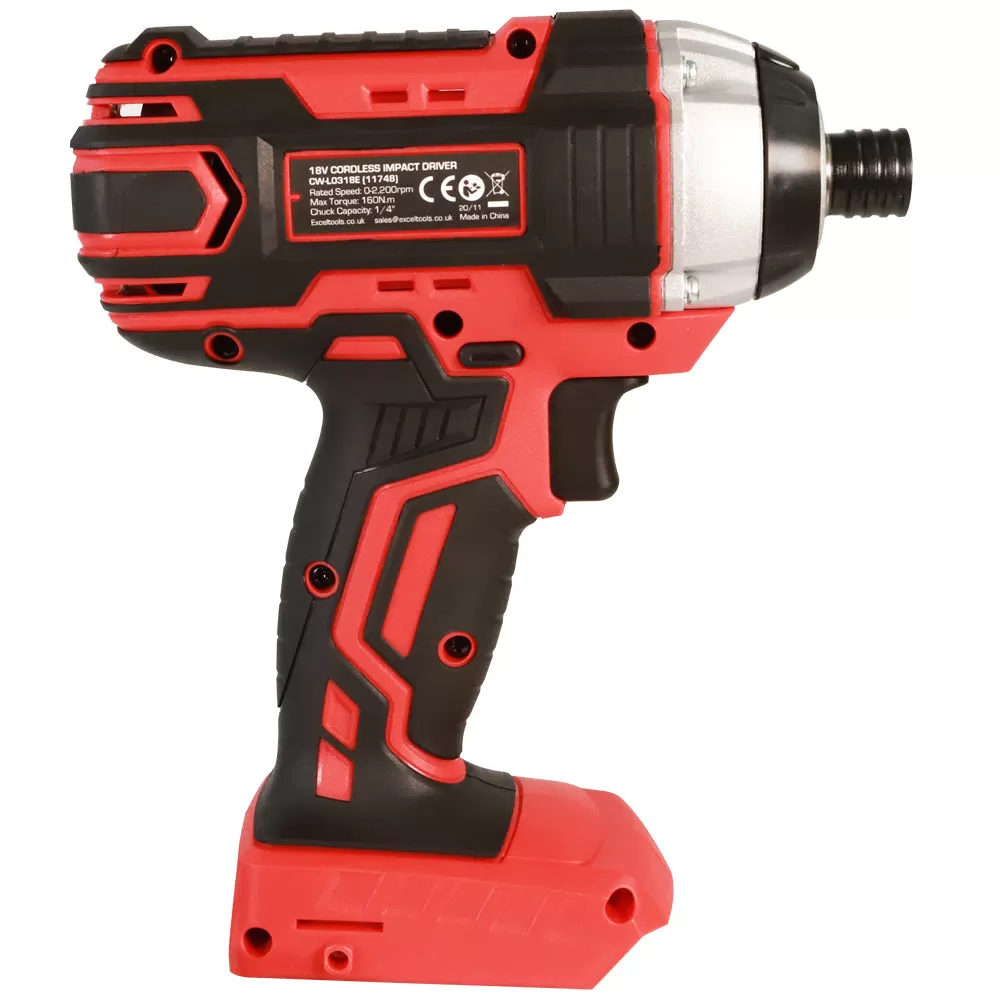 Excel 18V Cordless 1/4" Impact Driver Body Only (Battery & Charger Not Included)