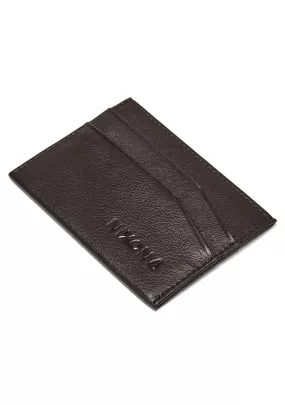 Flaco Leather Card Wallet - Brown