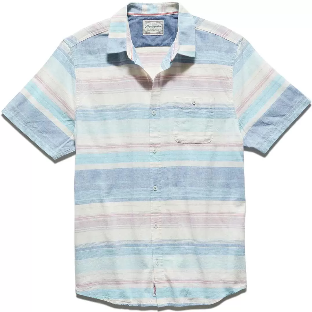 Flag & Anthem Men's Mason Striped Linen Blend Button-Down Shirt