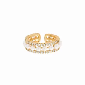 Fleur Pearl Statement Ring