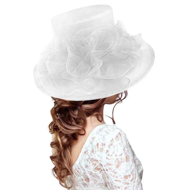 Flower Accented Dressy Hat