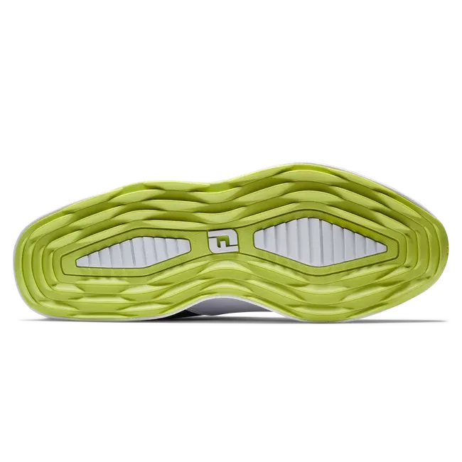 Footjoy Men's ProLite Spikeless Golf Shoe - White/Navy/Lime