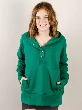 Forest Green Kangaroo Pocket Pullover