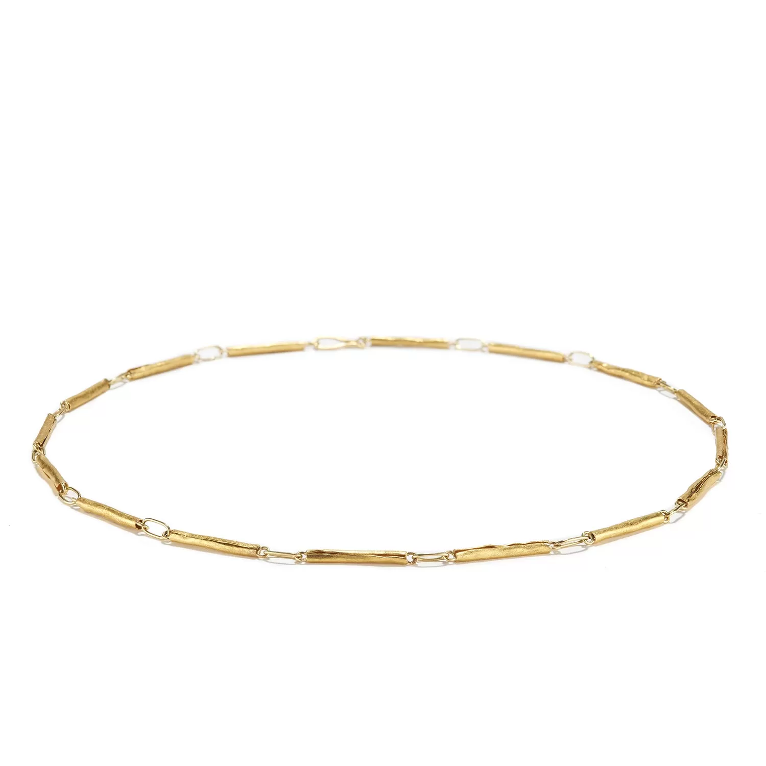 Gold Tube Necklace