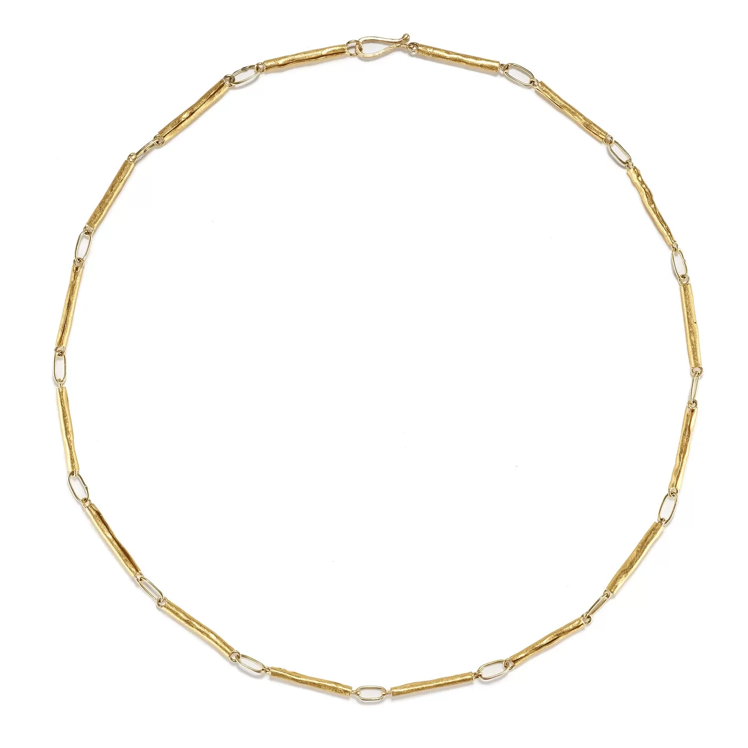 Gold Tube Necklace