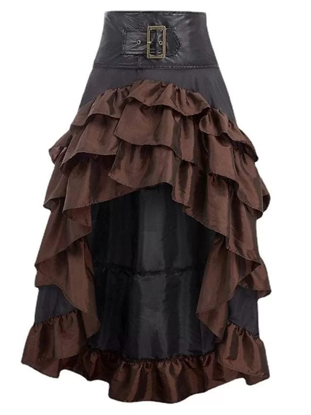 Gothic Long Skirt Maxi for Women - Black, Red, Brown - Retro Vintage, Carnival Party - Fall, Winter - S M L